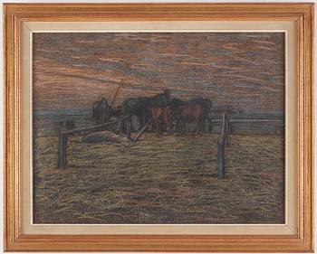 Nils Kreuger, Horses on Alvaret, Öland.