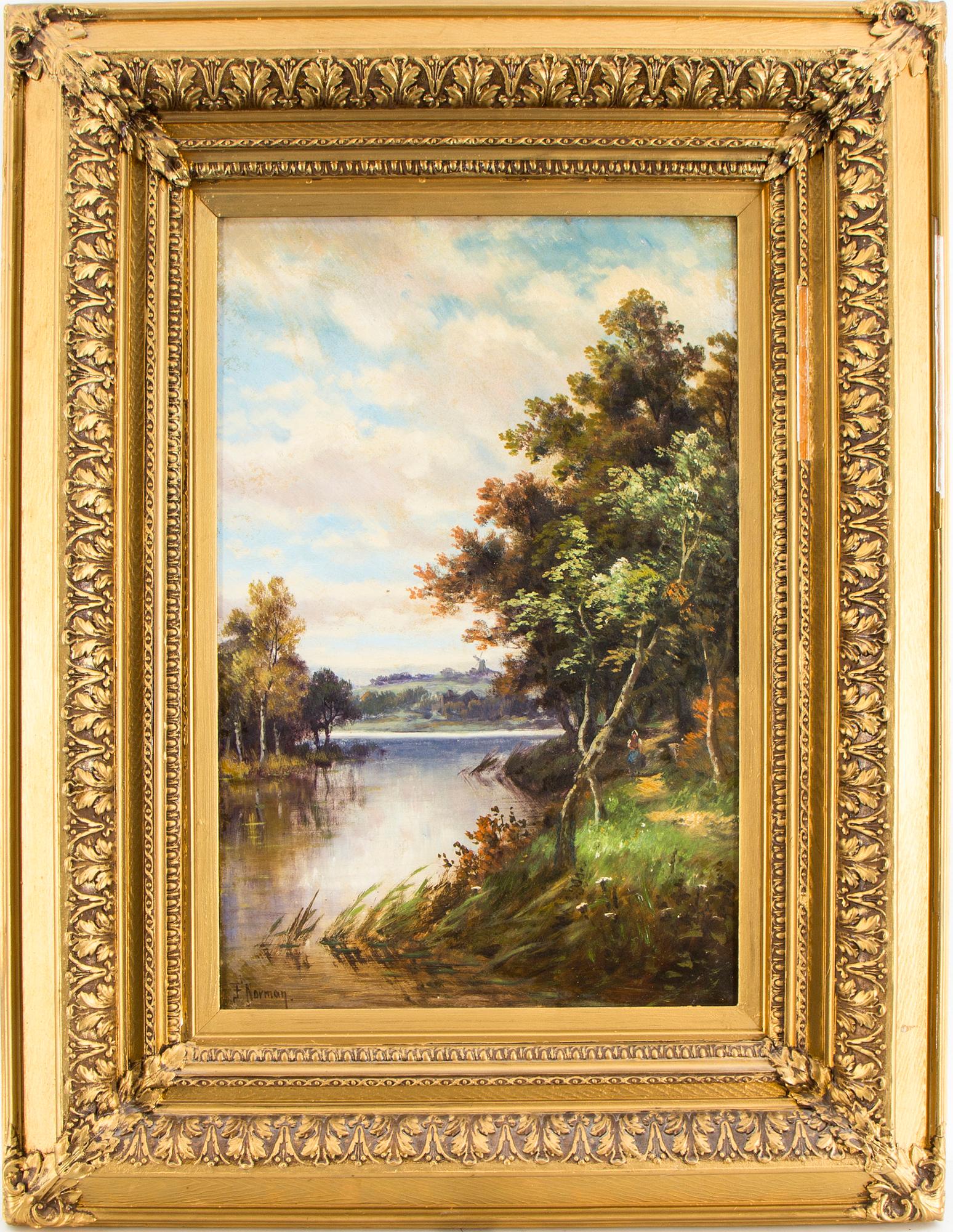 Unknown artist signed F Norman.