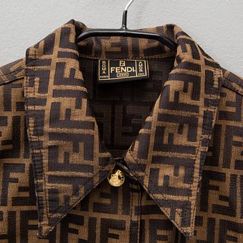 FENDI, a four-piece outfit, Italian size 42-46.