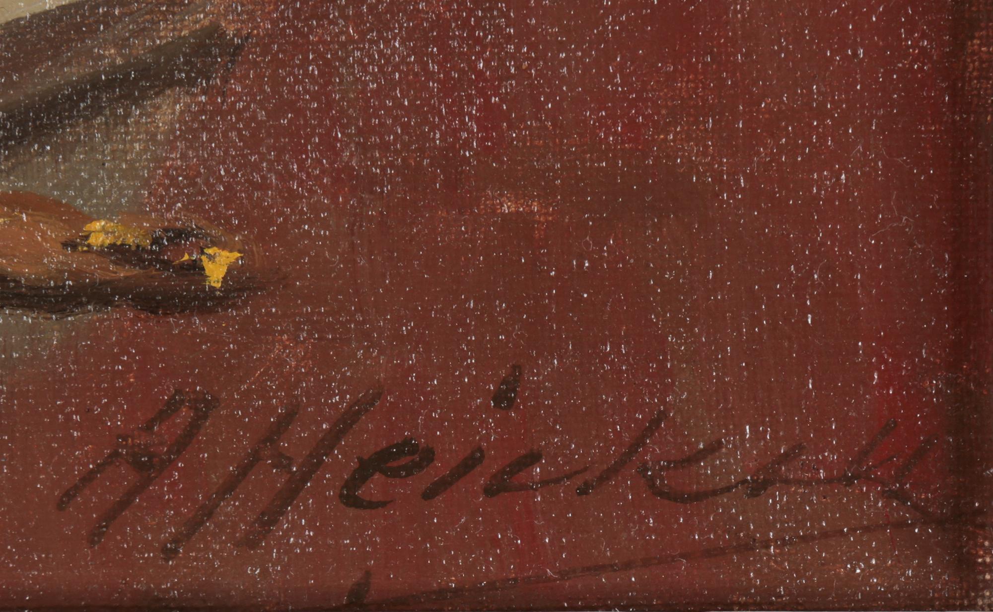 ARTHUR HEICKELL, olja på duk, sign.
