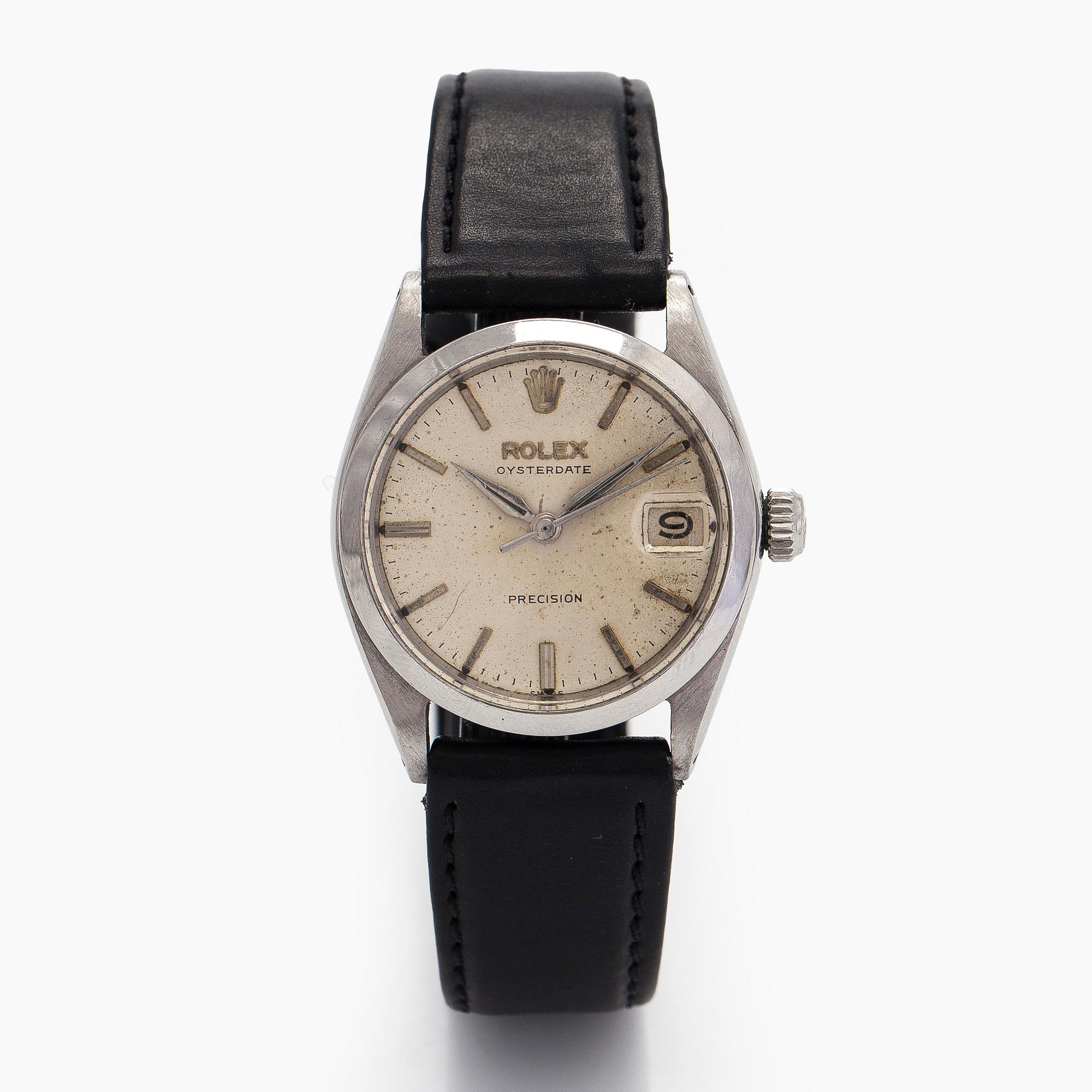 Rolex, Oysterdate Precision, rannekello, 30 mm, teräs, manuaalinen.