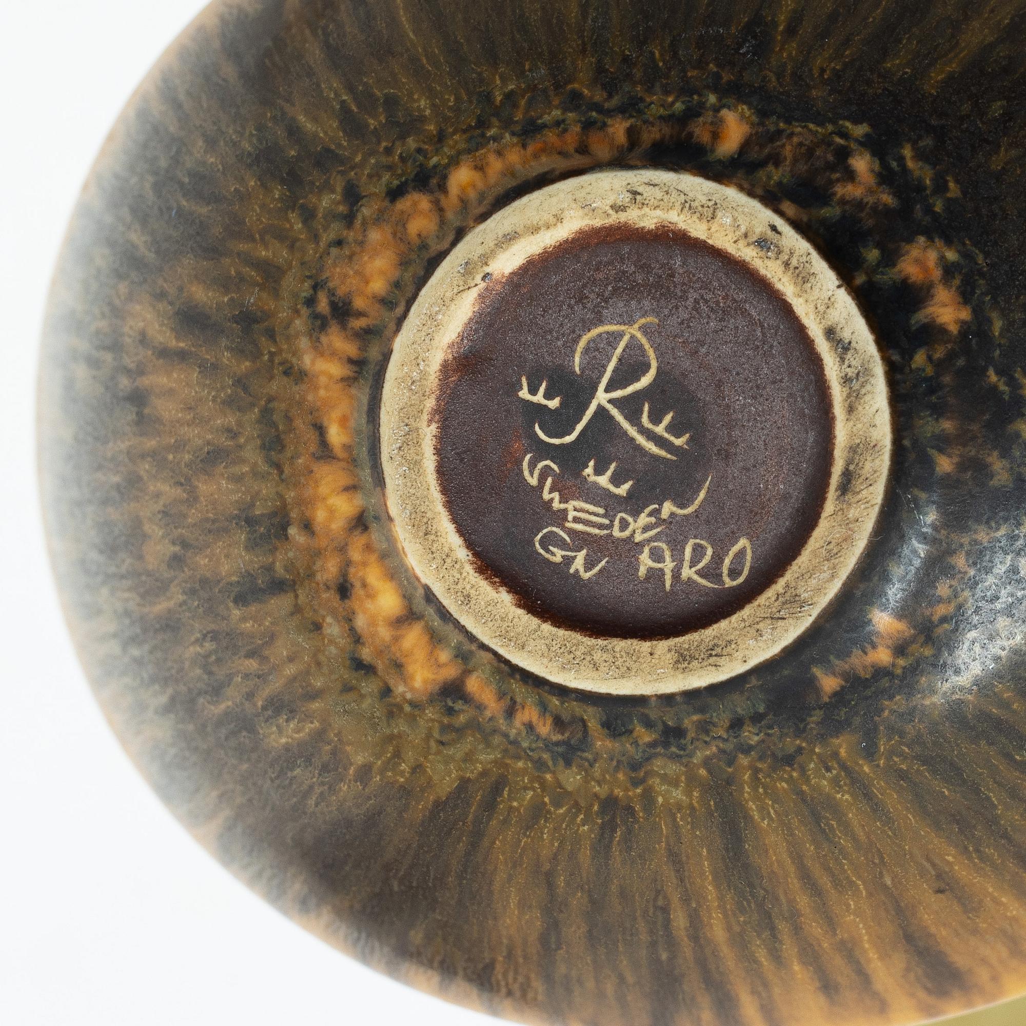 Swedish ceramics, four pieces, Rörstrand and Gustavsberg.
