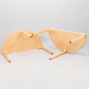 ALVAR AALTO, Two 1980's '95' tables for Artek.