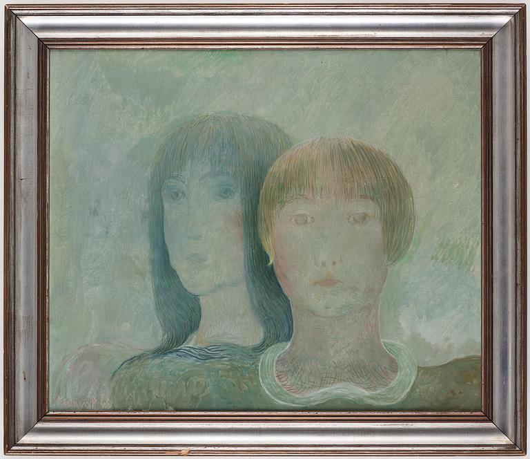 Jóhannes Sveinsson Kjarval, Portrait of two girls.