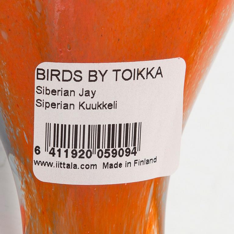 Oiva Toikka, glasfågel, signerad O. Toikka Nuutajärvi.