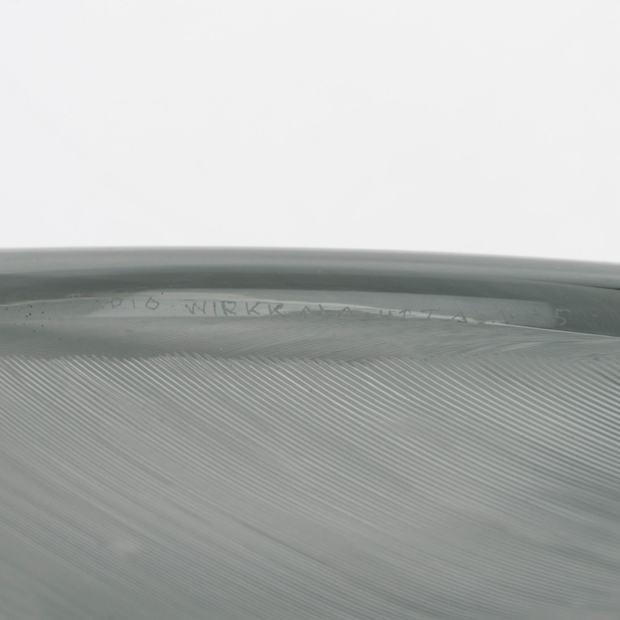 TAPIO WIRKKALA, DISH. Leaf. Signed Tapio Wirkkala, Iittala -55.