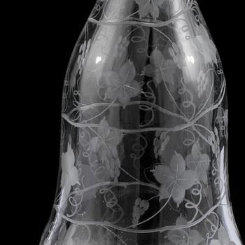 KARAFF, glas, 1800-tal.