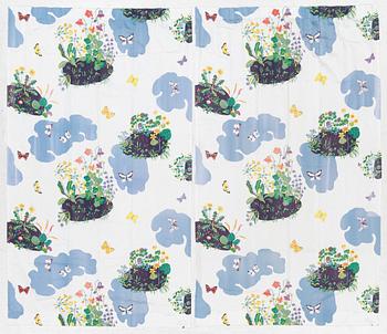 Josef Frank, a pair of curtains, 'Himmel och jord', Svenskt Tenn, Sweden.