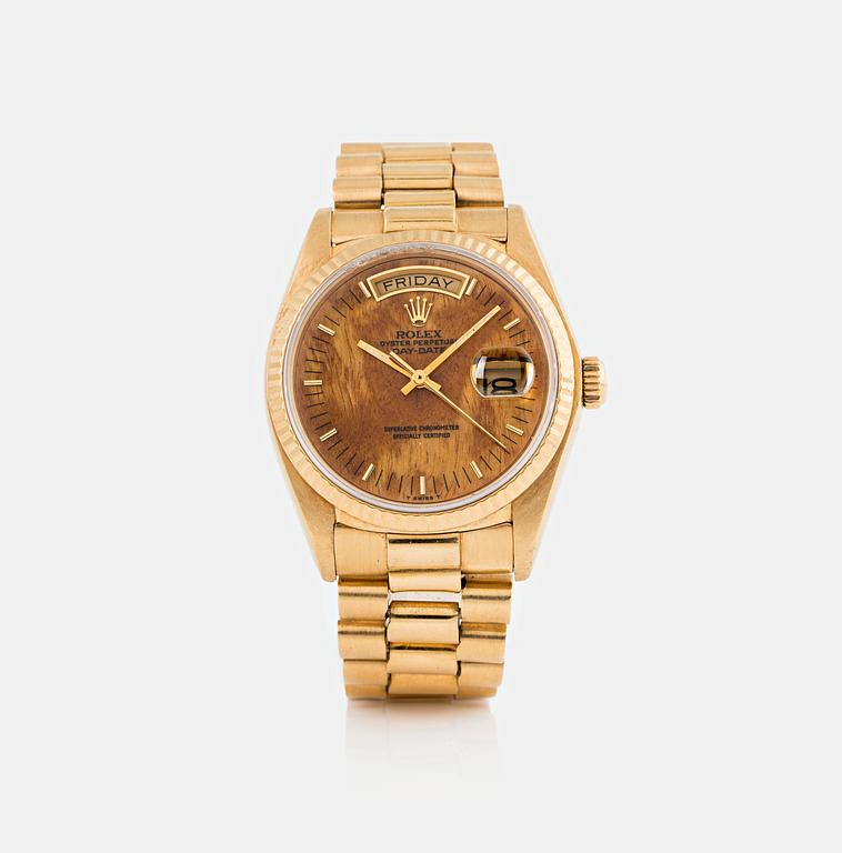 ROLEX, Day-Date, "Wood Dial".