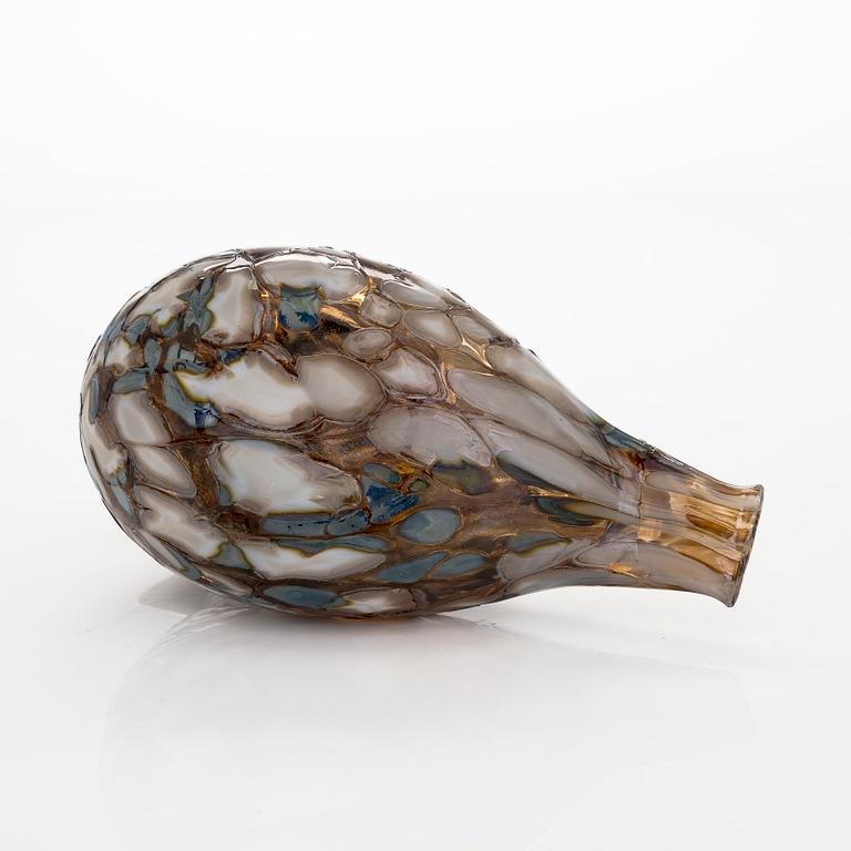 Oiva Toikka, a 'Ruffed Grouse' glass bird, second quality, signed O. T II Nuutajärvi.