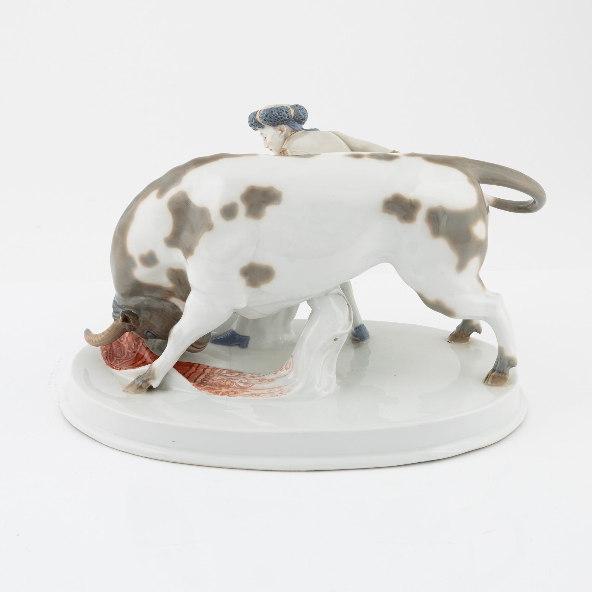 Figurin, porslin, Meissen, 1900-talets första hälft.