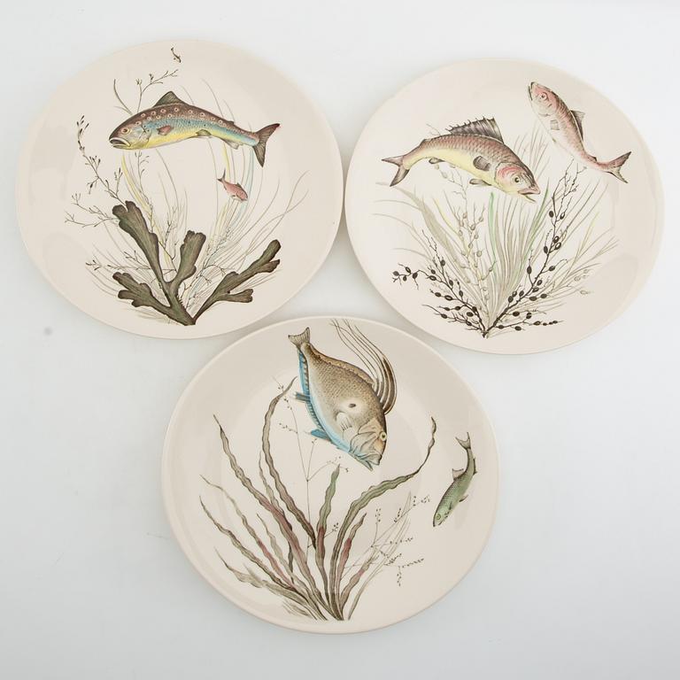 Service 8 pcs "Fish" Johnson Bros England, ironstone, first half/mid 20th century.