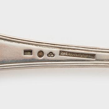 19 pieces of silver flat ware, mostly "Gammal Fransk",