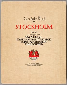 MAPP MED 20 ETSNINGAR, "Grafiska Blad från Stockholm", Albert Bonniers förlag, 1917.