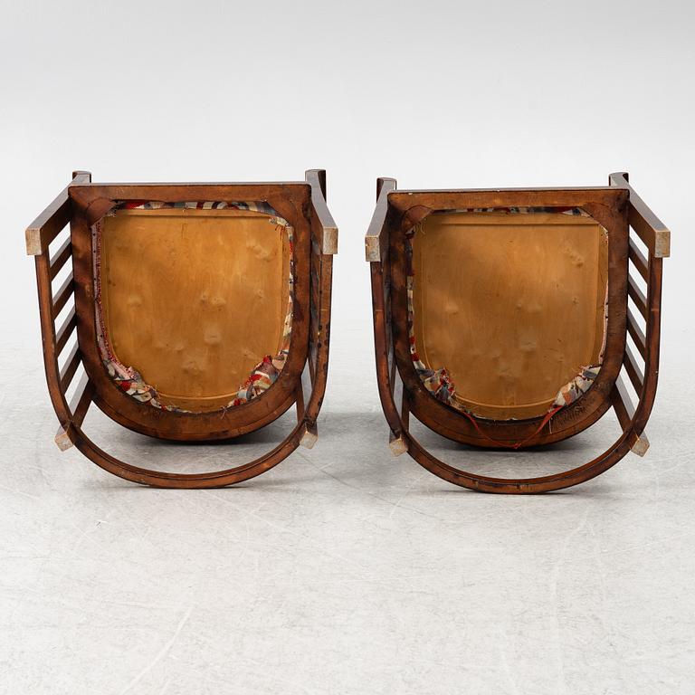 A three-piece sitting room suite, early 1900s.