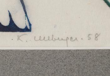 KURT ULLBERGER, träsnitt, signerad och numrerad 16/25.