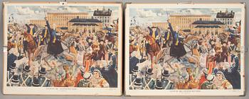 SKOLPLANSCHER, 4 st, Sverige. 1900-tal.