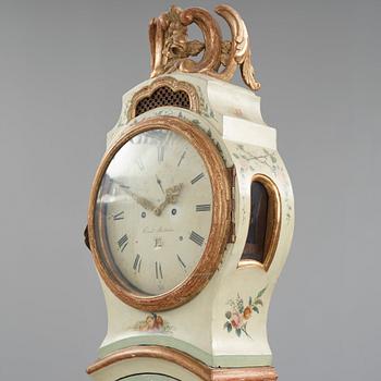 A Swedish Rococo longcase clock by Petter Ernst (clockmaker in Stockholm 1753-1784).
