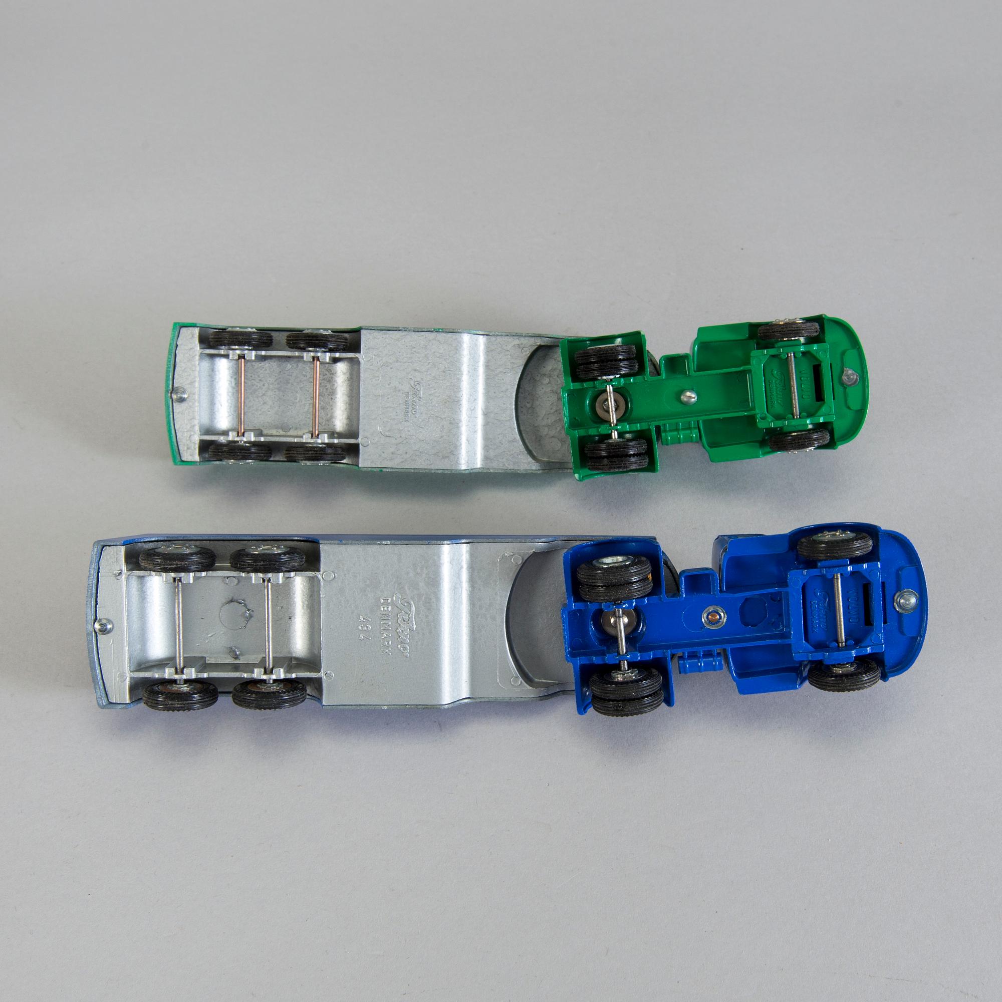 TEKNO, 2 stycken tankbilar, Danmark, 1960-tal.