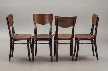 STOLAR, 6 st, Thonet, 1900-talets första hälft, märkta.