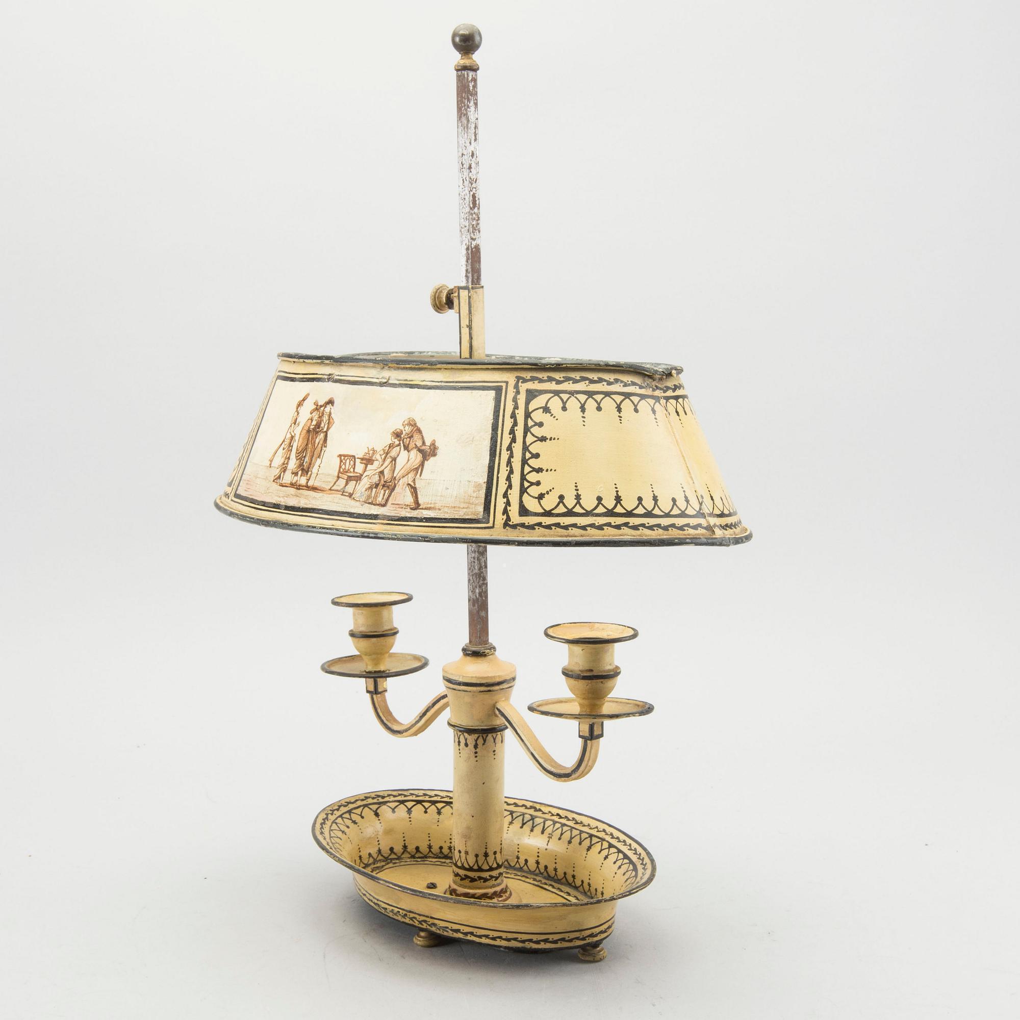 BOUILOTTE-LAMPA empire-stil sent 1800-tal.