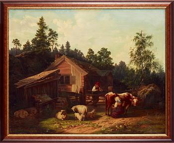 ANDERS NILSSON tillskriven,  olja på duk.