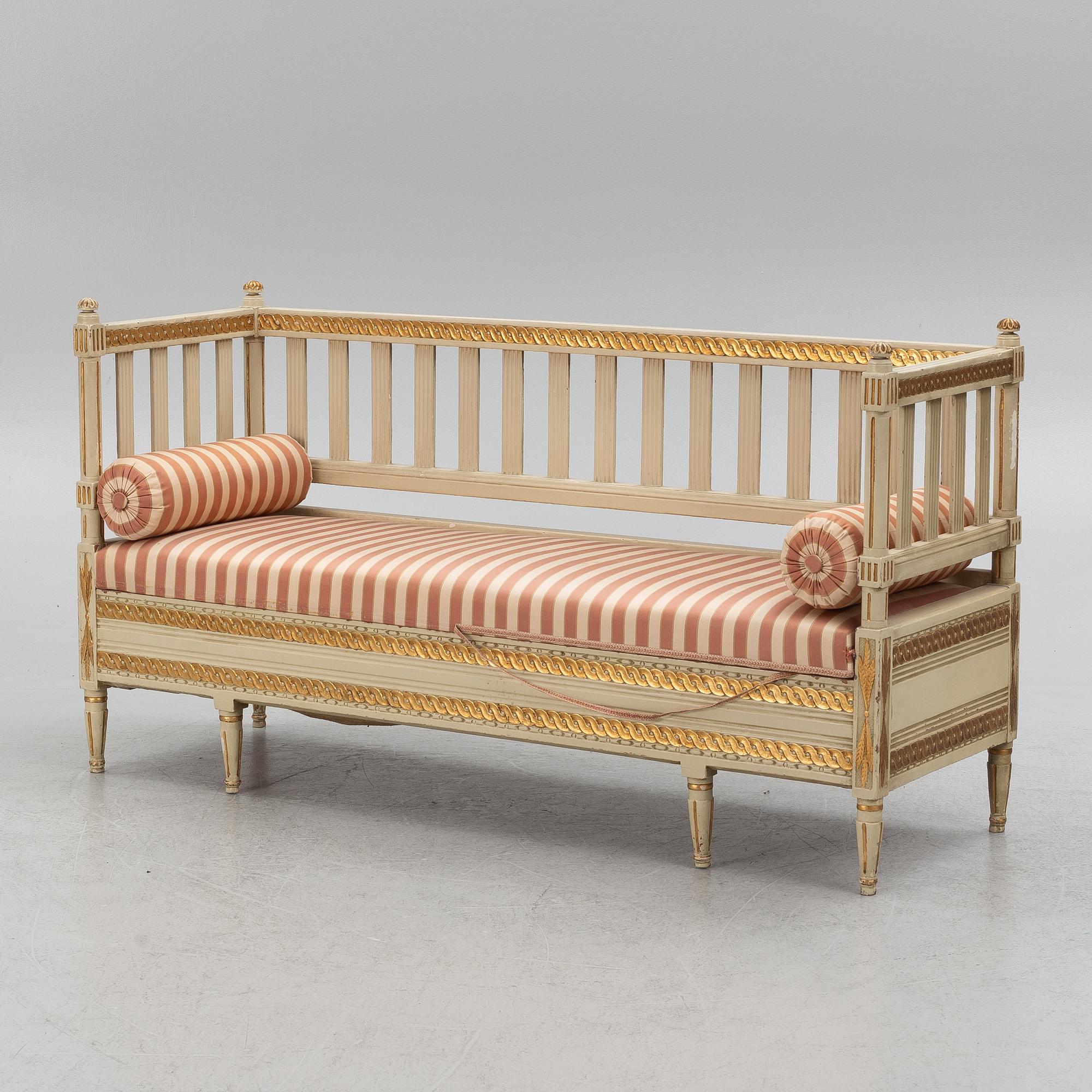 Sofa, Gustavian style, 19th century.