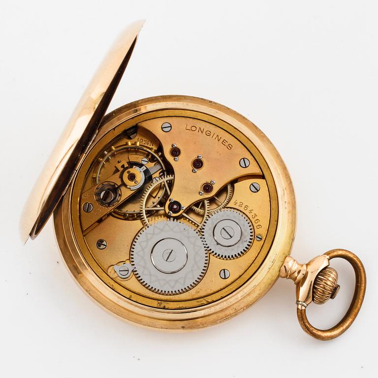 LONGINES, pocket watch, savonette, dial marked "CL Malmsjö & Co Göteborg", 52,5 mm.