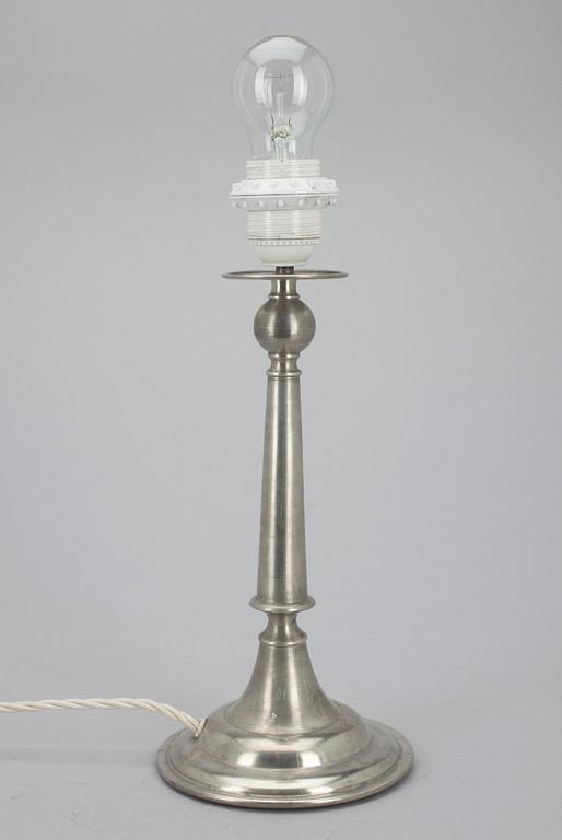 BORDSLAMPA, tenn, trol. Estrid Ericson, Svenskt tenn 1927.