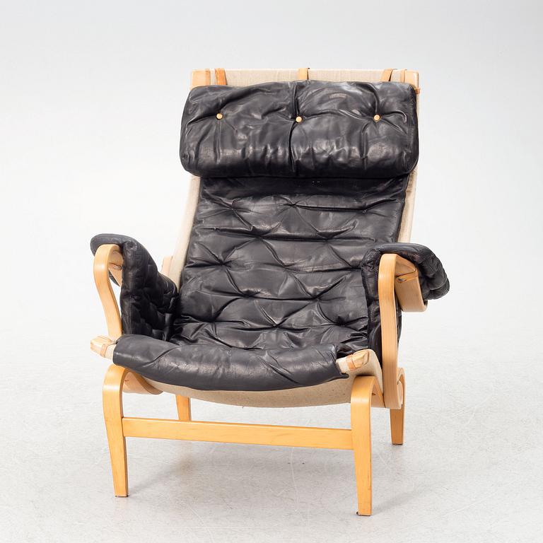 Bruno Mathsson, armchair with footstool, "Pernilla", Dux.