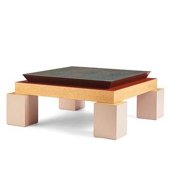 7. Ettore Sottsass, a "Holebid" coffee table, Memphis, Italy, post 1984.