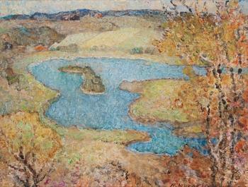 Ants Murakin, Landscape with a River.