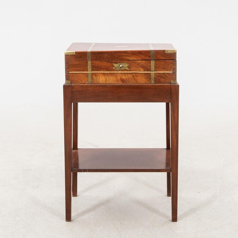 A late 19th century mahogany writing casket.