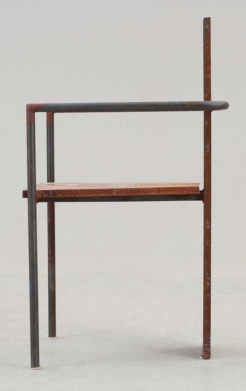 A Jonas Bohlin 'Iron Concrete' chair, Källemo AB, Värnamo 1987.