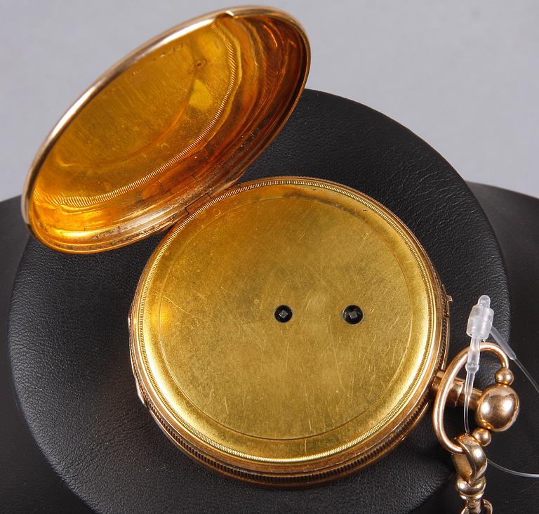 HERRFICKUR, guld 18K. 1800-tal.