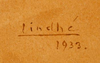 IVAN LINDHÉ, akvarell, signerad och daterad 1933.