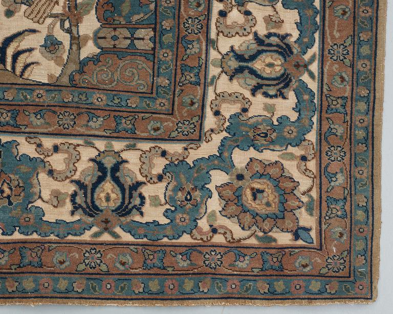 MATTA, semiantik Täbris sannolikt, part silk souf (i relief). Ca 286 x 212.