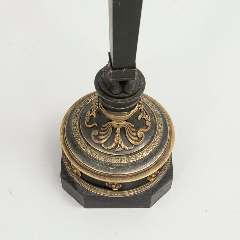 Candelabra, a pair, Empire style, mid-19th century.