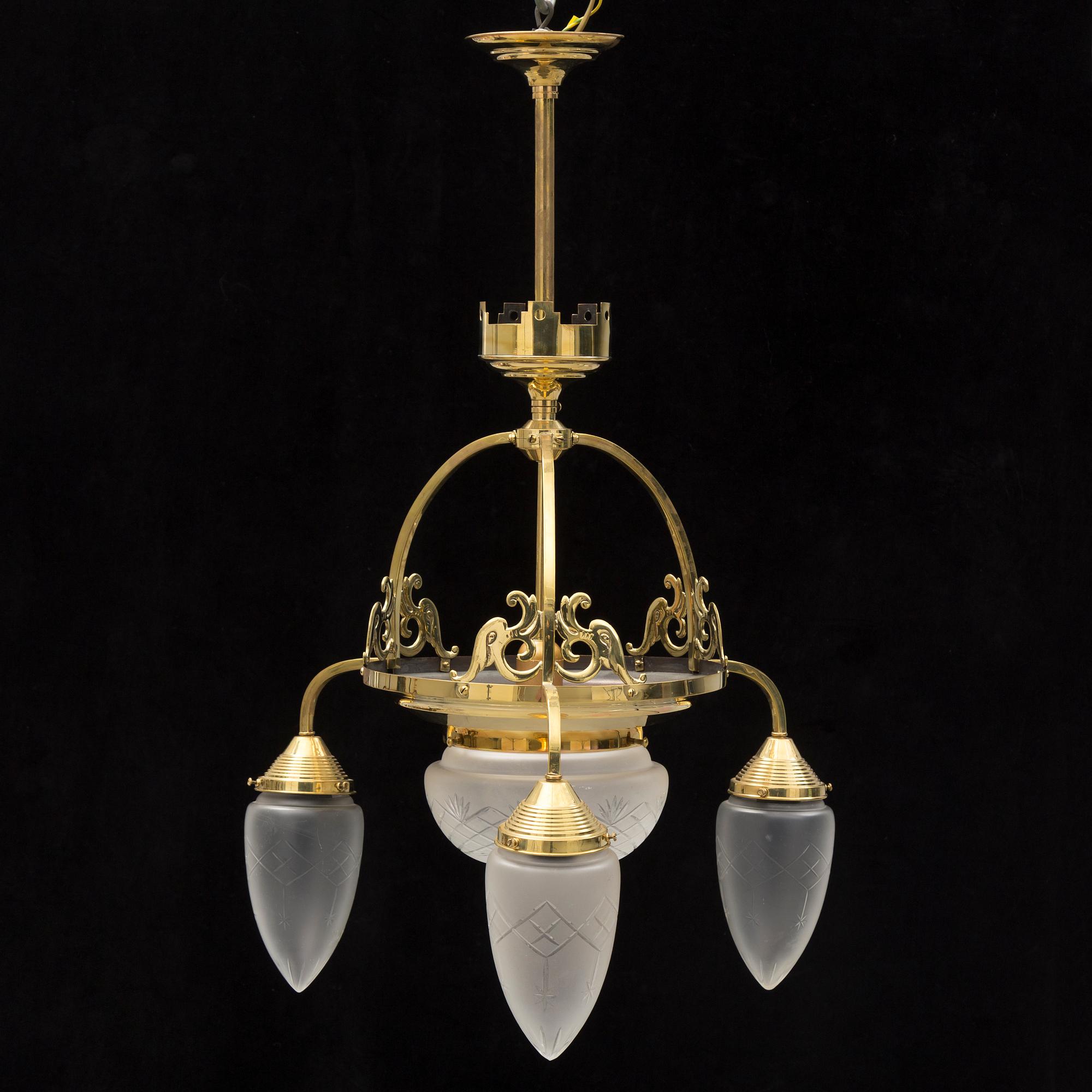 A first half of the 20th century ceiling light.