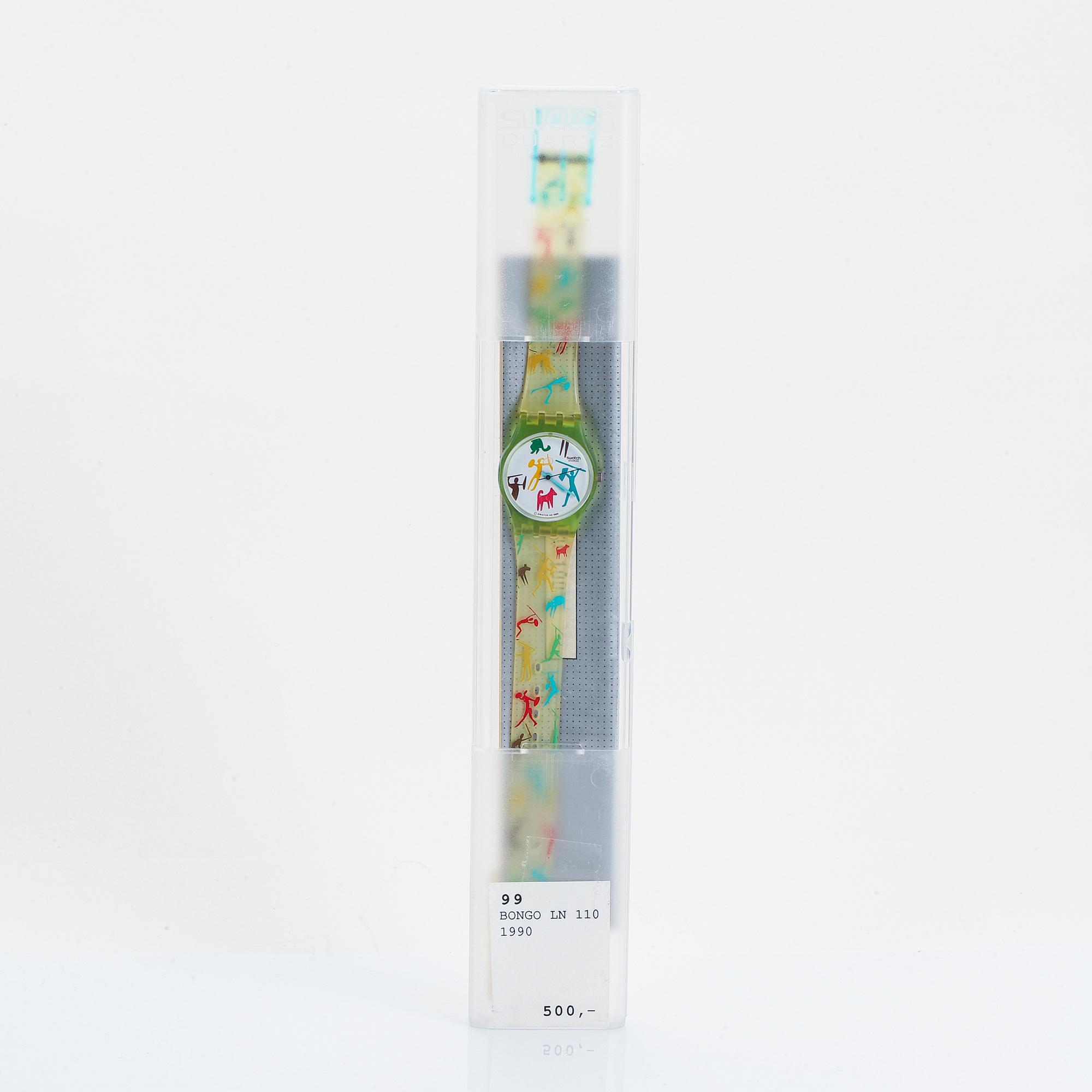 Swatch, Bongo, wristwatch, 25 mm.