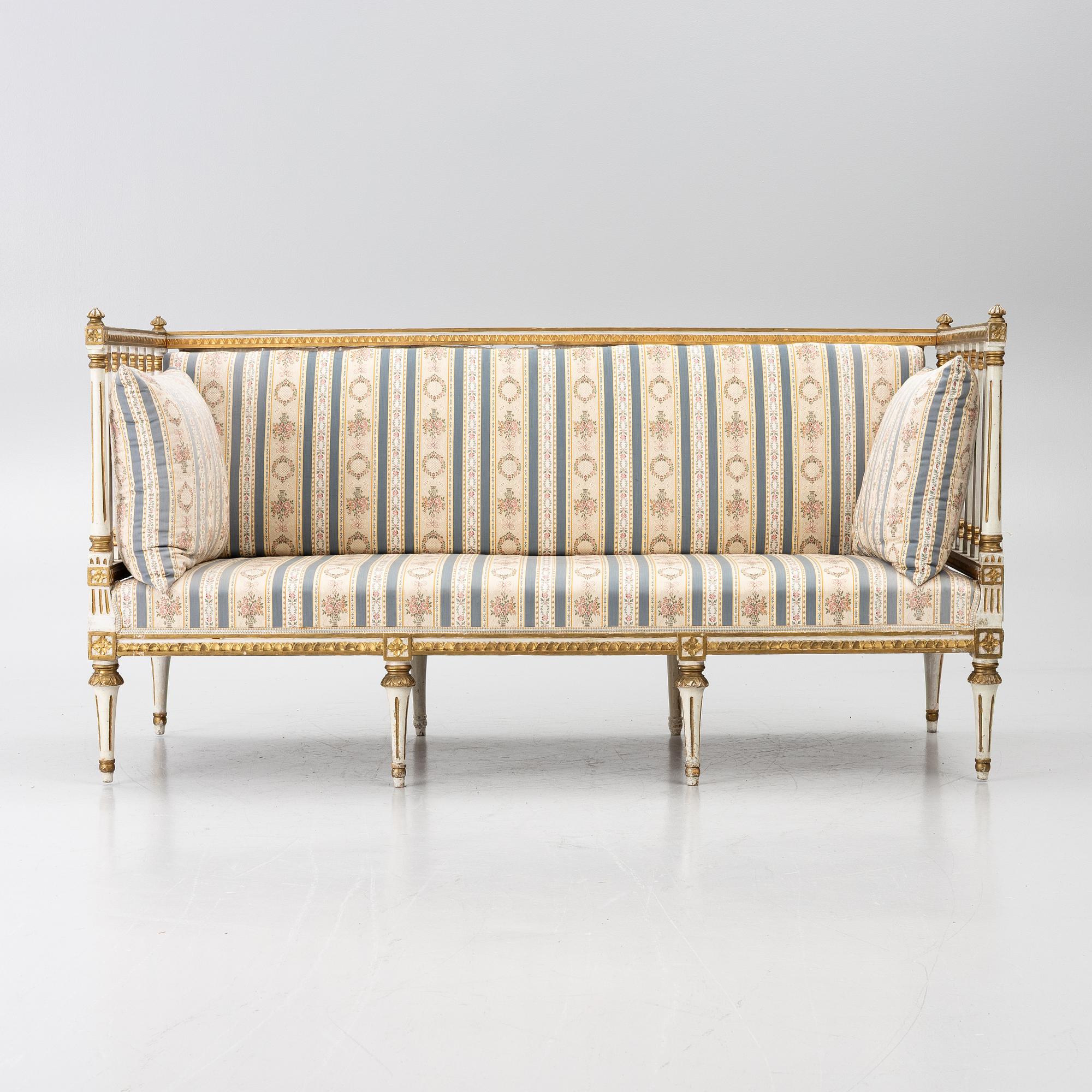 Soffa, sengustaviansk, 1700-talets slut.