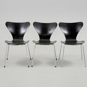 STOLAR, 3 st, "Sjuan", Arne Jacobsen, Fritz Hansen.