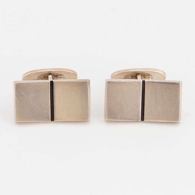 GEORG JENSEN, silver cufflinks.