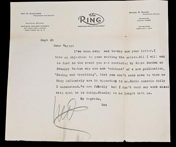 AUTOGRAFER AV BOXARE, 5 st, 1930-60-tal.