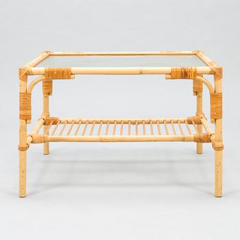 A Finnish rattan table, Sokeva-Käsityö, last quarter of the 20th Century.