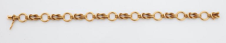 A 1950's ''Cordage Noued Marin'' bracelet by Hermès.