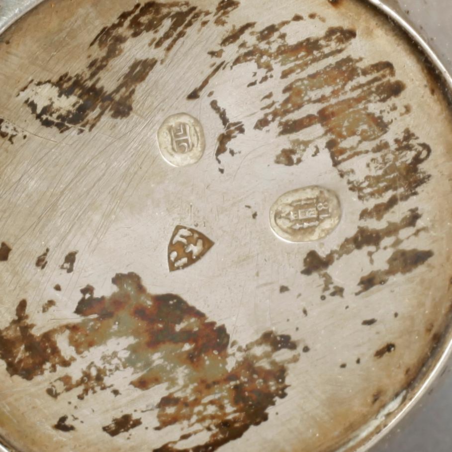 PARTI SILVER, 6 delar, bland annat Danmark, 1900-talets första hälft. Total vikt ca 310 gram.