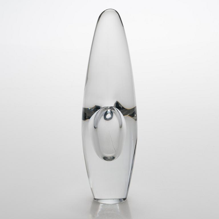 Timo Sarpaneva, lasiveistos, "Orkidea", signeerattu Timo Sarpaneva Iittala -58. Malli muotoiltu 1954.