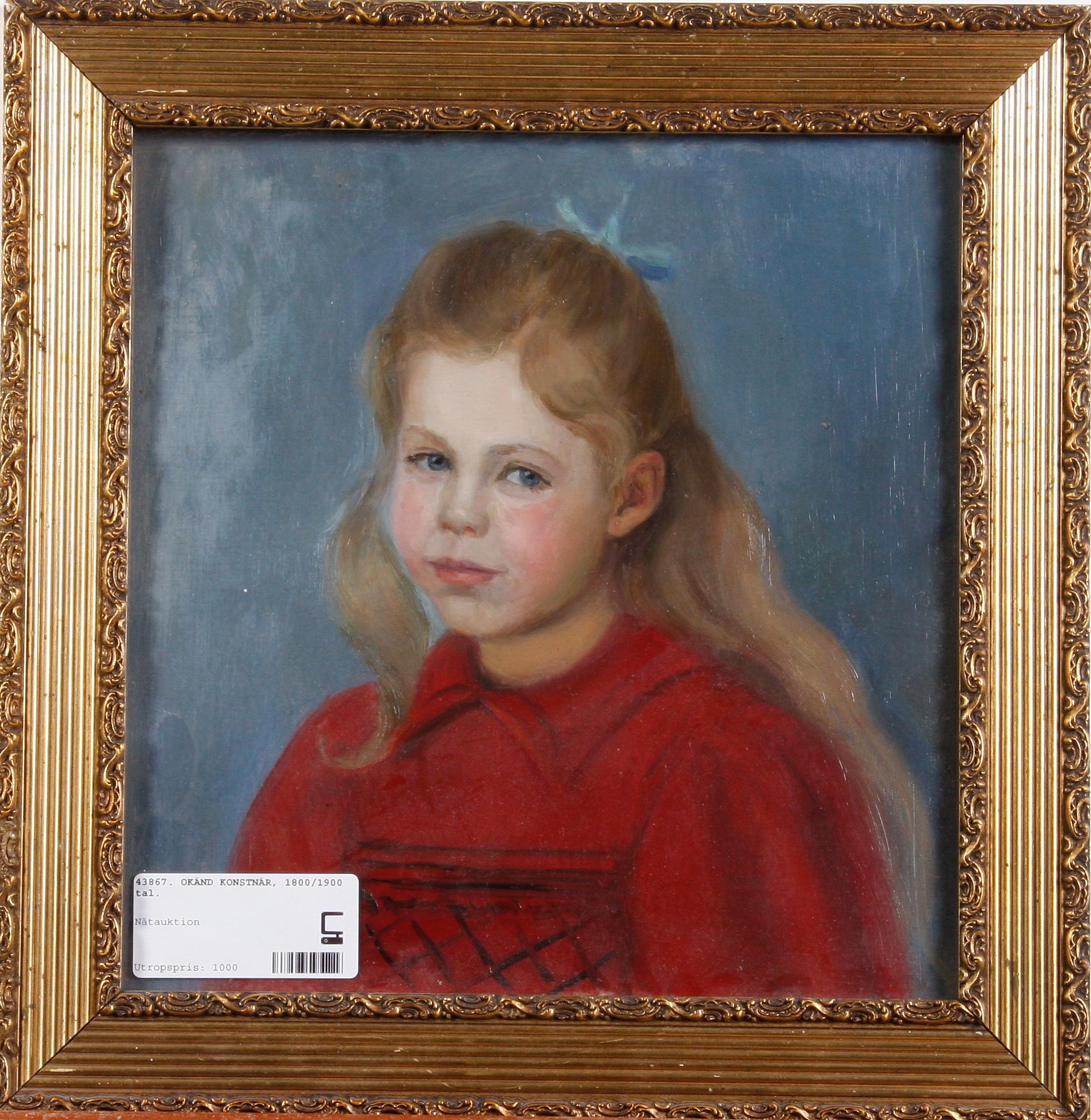 OKÄND KONSTNÄR, olja på papp-pannå, 1900-tal.
