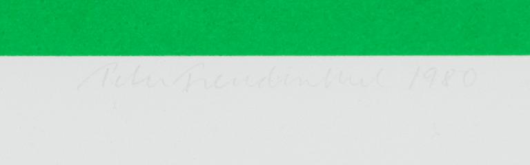 PETER FREUDENTHAL, färglitografi, signerad, daterad 1980 och numrerad 46/100.